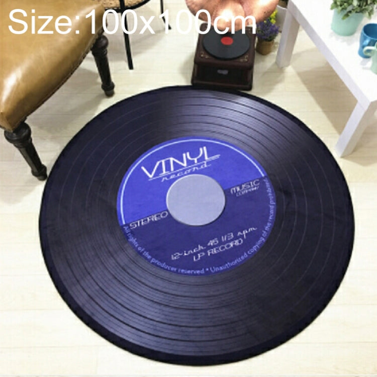Tapis Rond Décoratif 3D Rétro Créatif DVR Enregistrement CD, Décoration de Salon, Chambre d'Enfant, Diamètre 60cm, Diamètre 80cm, Diamètre 100cm, Diamètre 120cm, Diamètre 160cm, Diamètre 180cm