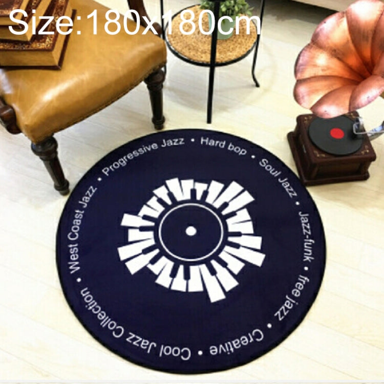 Tapis Rond Décoratif 3D Rétro Créatif DVR Enregistrement CD, Décoration de Salon, Chambre d'Enfant, Diamètre 60cm, Diamètre 80cm, Diamètre 100cm, Diamètre 120cm, Diamètre 160cm, Diamètre 180cm