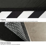 Tapis ronds 3D de luxe style nordique, motif noir et or Diamètre : 40cm, noir et or Diamètre : 60cm, noir et or Diamètre : 80cm, noir et or Diamètre : 100cm, noir et or Diamètre : 120cm, noir et or Diamètre : 140cm, noir et or Diamètre : 15...