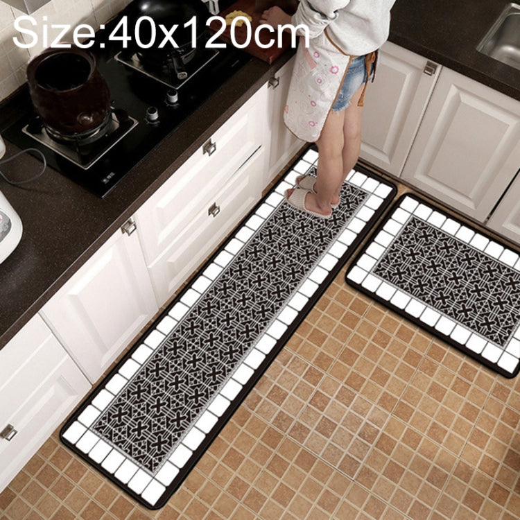 Tapis de cuisine et de salle de bain antidérapant à motifs géométriques, 40x60cm, 40x120cm, 50x80cm, 50x160cm, 40x60cm + 40x120cm, 50x80cm + 50x160cm