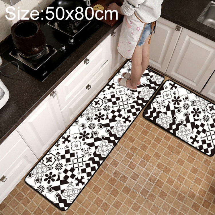 Tapis de cuisine et de salle de bain antidérapant à motifs géométriques, 40x60cm, 40x120cm, 50x80cm, 50x160cm, 40x60cm + 40x120cm, 50x80cm + 50x160cm