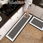 Tapis de cuisine et de salle de bain antidérapant à motifs géométriques, 40x60cm, 40x120cm, 50x80cm, 50x160cm, 40x60cm + 40x120cm, 50x80cm + 50x160cm