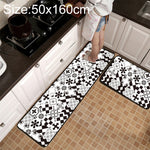 Tapis de cuisine et de salle de bain antidérapant à motifs géométriques, 40x60cm, 40x120cm, 50x80cm, 50x160cm, 40x60cm + 40x120cm, 50x80cm + 50x160cm