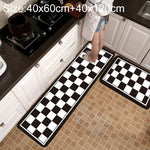 Tapis de cuisine et de salle de bain antidérapant à motifs géométriques, 40x60cm, 40x120cm, 50x80cm, 50x160cm, 40x60cm + 40x120cm, 50x80cm + 50x160cm