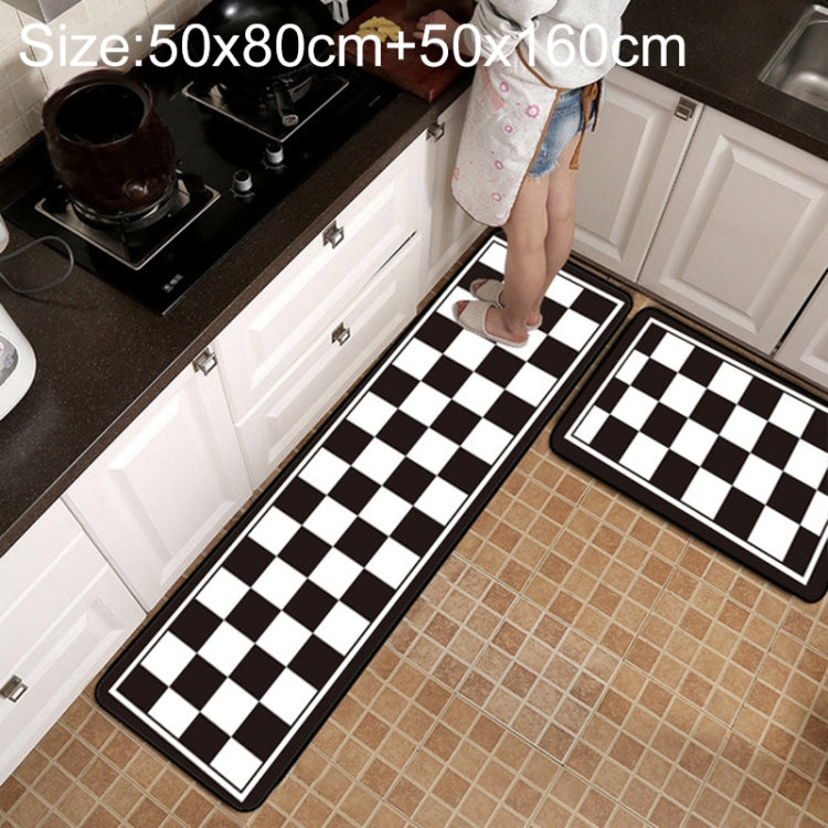 Tapis de cuisine et de salle de bain antidérapant à motifs géométriques, 40x60cm, 40x120cm, 50x80cm, 50x160cm, 40x60cm + 40x120cm, 50x80cm + 50x160cm