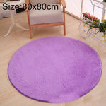 Tapis Rond KSolid, Tapis Doux en Polaire Antidérapant pour Chambre d'Enfant, Diamètre : 80 cm, Diamètre : 100 cm, Diamètre : 120 cm