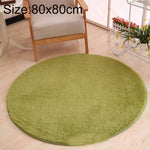 Tapis Rond KSolid, Tapis Doux en Polaire Antidérapant pour Chambre d'Enfant, Diamètre : 80 cm, Diamètre : 100 cm, Diamètre : 120 cm