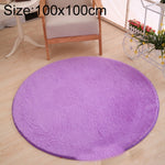 Tapis Rond KSolid, Tapis Doux en Polaire Antidérapant pour Chambre d'Enfant, Diamètre : 80 cm, Diamètre : 100 cm, Diamètre : 120 cm
