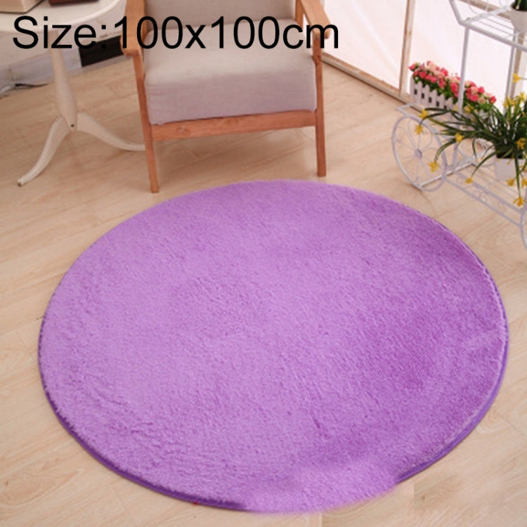 Tapis Rond KSolid, Tapis Doux en Polaire Antidérapant pour Chambre d'Enfant, Diamètre : 80 cm, Diamètre : 100 cm, Diamètre : 120 cm