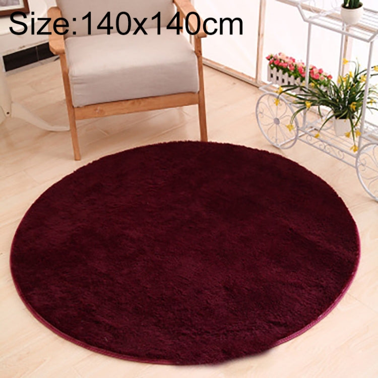 Tapis rond doux en polaire antidérapant KSolid pour chambre d'enfant, Diamètre : 140 cm, Diamètre : 160 cm