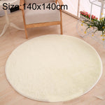 Tapis rond doux en polaire antidérapant KSolid pour chambre d'enfant, Diamètre : 140 cm, Diamètre : 160 cm