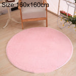 Tapis rond doux en polaire antidérapant KSolid pour chambre d'enfant, Diamètre : 140 cm, Diamètre : 160 cm