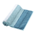 Tapis de sol antidérapant en microfibre à rayures pour salle de bain ou cuisine, 46x71cm, 51x81.5cm