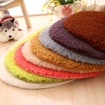 Tapis en fausse fourrure antidérapant de couleur unie pour salle de bain, chambre d'enfants, paillassons ovales, tapis de salon, 40x60cm, 50x80cm, 60x90cm, 60x120cm, 80x120cm, 80x160cm