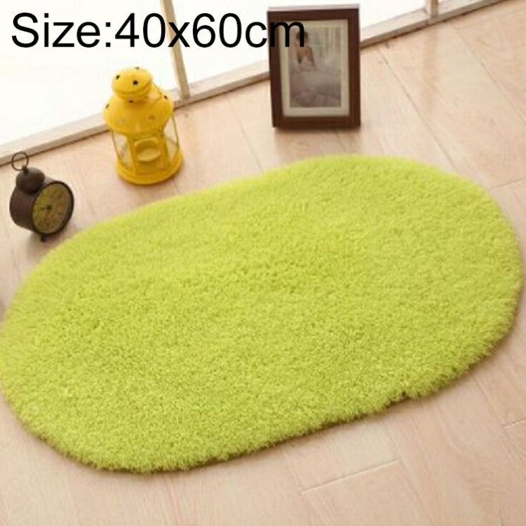 Tapis en fausse fourrure antidérapant de couleur unie pour salle de bain, chambre d'enfants, paillassons ovales, tapis de salon, 40x60cm, 50x80cm, 60x90cm, 60x120cm, 80x120cm, 80x160cm