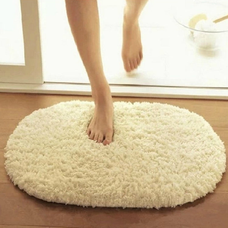 Tapis en fausse fourrure antidérapant uni pour salle de bain, tapis de porte de chambre d'enfant, ovale, pour chambre à coucher et salon, 80x200cm, 120x200cm, 140x200cm, 160x230cm