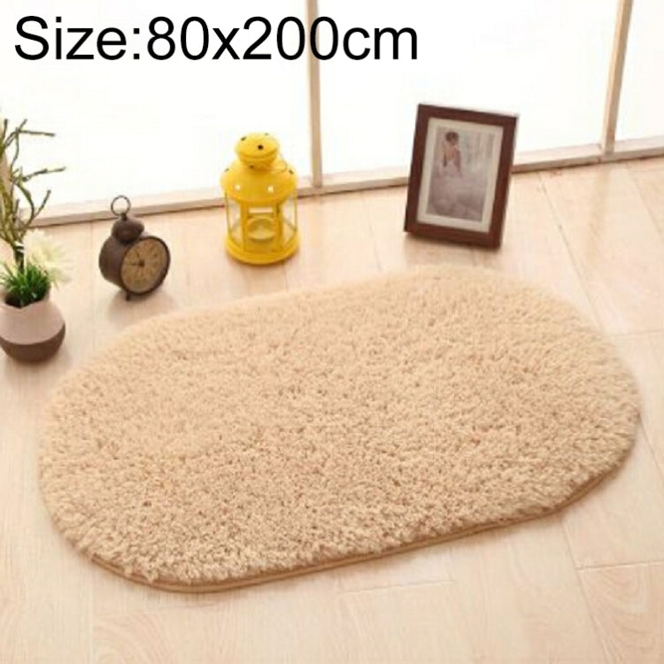 Tapis en fausse fourrure antidérapant uni pour salle de bain, tapis de porte de chambre d'enfant, ovale, pour chambre à coucher et salon, 80x200cm, 120x200cm, 140x200cm, 160x230cm