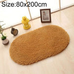 Tapis en fausse fourrure antidérapant uni pour salle de bain, tapis de porte de chambre d'enfant, ovale, pour chambre à coucher et salon, 80x200cm, 120x200cm, 140x200cm, 160x230cm
