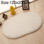 Tapis en fausse fourrure antidérapant uni pour salle de bain, tapis de porte de chambre d'enfant, ovale, pour chambre à coucher et salon, 80x200cm, 120x200cm, 140x200cm, 160x230cm