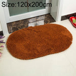 Tapis en fausse fourrure antidérapant uni pour salle de bain, tapis de porte de chambre d'enfant, ovale, pour chambre à coucher et salon, 80x200cm, 120x200cm, 140x200cm, 160x230cm