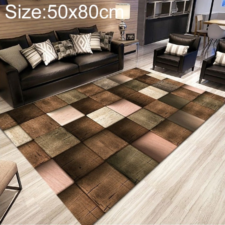 Tapis Simple Moderne Abstrait Treillis pour Salon Chambre, 50x80cm, 80x120cm