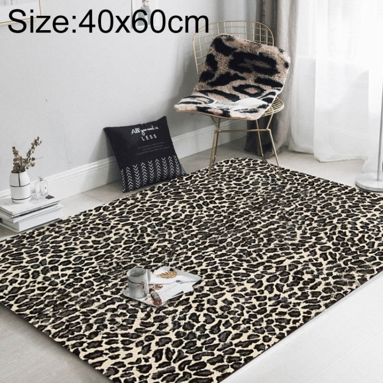Tapis de salon imprimé léopard tendance, 40x60cm, 45x75cm, 60x90cm, 40x120cm, 80x120cm, 80x160cm, 100x160cm, 120x160cm, 150x200cm, 160x230cm