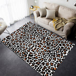 Tapis de salon imprimé léopard tendance, 40x60cm, 45x75cm, 60x90cm, 40x120cm, 80x120cm, 80x160cm, 100x160cm, 120x160cm, 150x200cm, 160x230cm