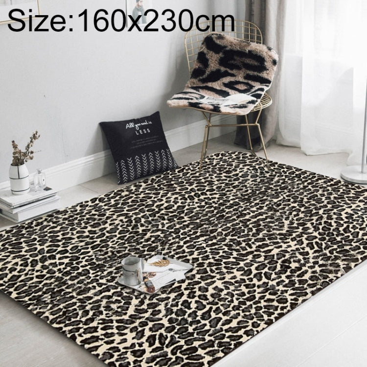 Tapis de salon imprimé léopard tendance, 40x60cm, 45x75cm, 60x90cm, 40x120cm, 80x120cm, 80x160cm, 100x160cm, 120x160cm, 150x200cm, 160x230cm