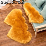 Tapis en imitation laine créative double cœur pour canapé, coussin en peluche pour chambre et salon, 35x70 cm, 60x120 cm