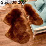 Tapis en imitation laine créative double cœur pour canapé, coussin en peluche pour chambre et salon, 35x70 cm, 60x120 cm