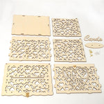 Boîte Cadeau de Mariage en Bois Bricolage, Petite, Grande
