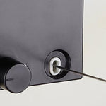 Corde à linge escamotable d'intérieur et d'extérieur pour étendoir à linge mural magique de balcon et de salle de bain, noire