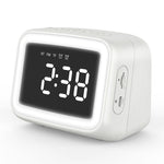 Enceinte Bluetooth miroir HD LED mini BT-511, support carte TF 32 Go & AUX 3,5 mm & double réveil & température en temps réel & appels mains libres, blanc, rose, noir, rouge