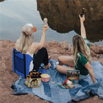Outdoor Camping Picnic Stand Seat Cushion Folding Moisture-proof Dirty Wear-resistant Cushion, 44 x 43 x 44 Red, 44 x 43 x 44 Black