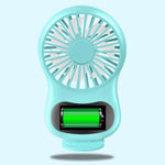 Ventilateur multifonctionnel avec horloge, petit ventilateur de bureau créatif, mini ventilateur USB, blanc, rose, bleu