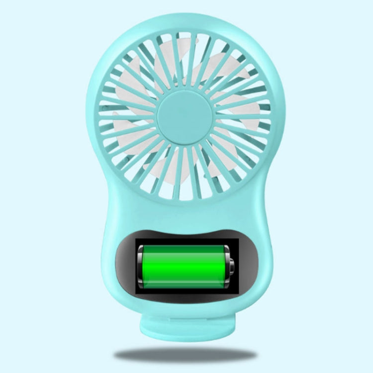 Ventilateur multifonctionnel avec horloge, petit ventilateur de bureau créatif, mini ventilateur USB, blanc, rose, bleu