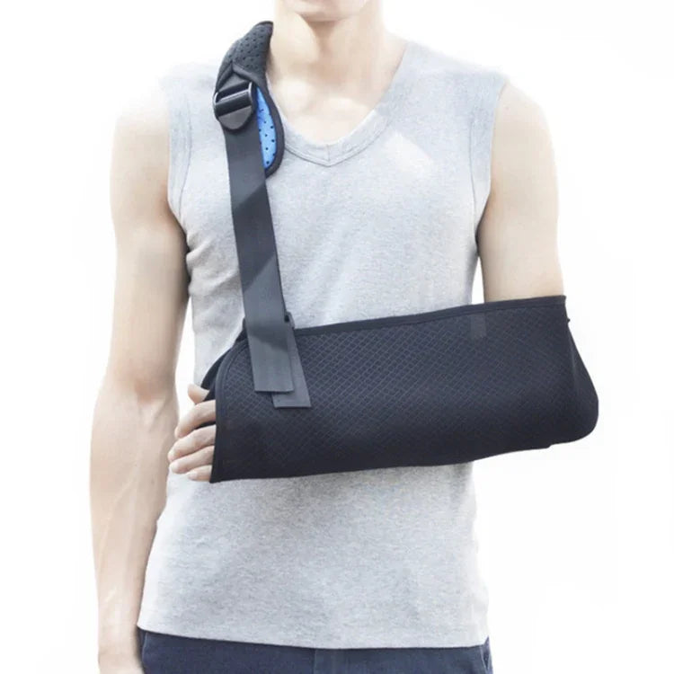 Écharpe de bras post-opératoire multifonctionnelle pour l'avant-bras et le cou, bracelet de fixation pour fracture du bras, S Noir, M Noir, L Noir