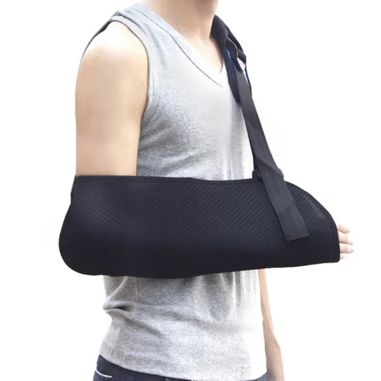 Écharpe de bras post-opératoire multifonctionnelle pour l'avant-bras et le cou, bracelet de fixation pour fracture du bras, S Noir, M Noir, L Noir