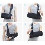 Écharpe de bras post-opératoire multifonctionnelle pour l'avant-bras et le cou, bracelet de fixation pour fracture du bras, S Noir, M Noir, L Noir