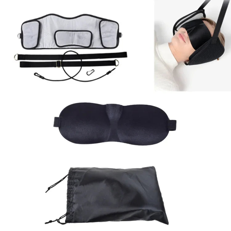 Civière de cou apaisante pour la fatigue, Hamac cervical, Ancien hamac + Masque pour les yeux + Sac de transport, Nouveau hamac + Masque pour les yeux + Sac de transport