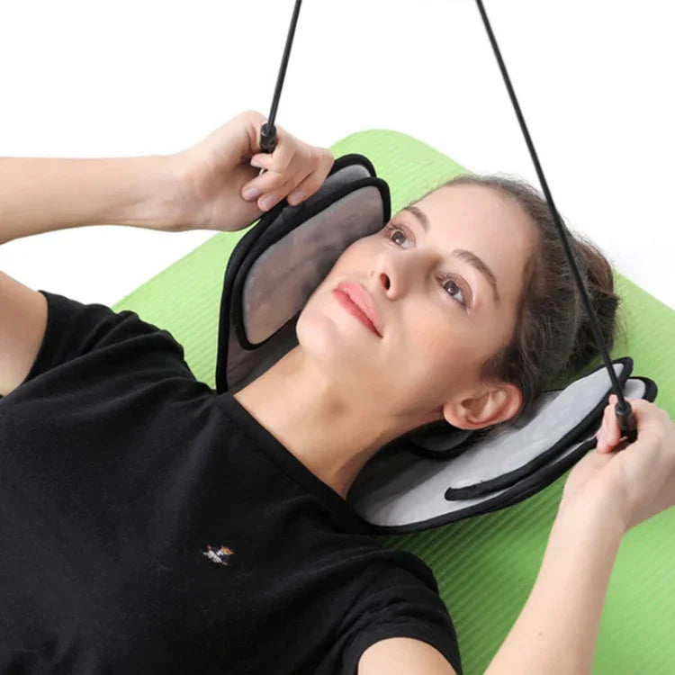 Civière de cou apaisante pour la fatigue, Hamac cervical, Ancien hamac + Masque pour les yeux + Sac de transport, Nouveau hamac + Masque pour les yeux + Sac de transport