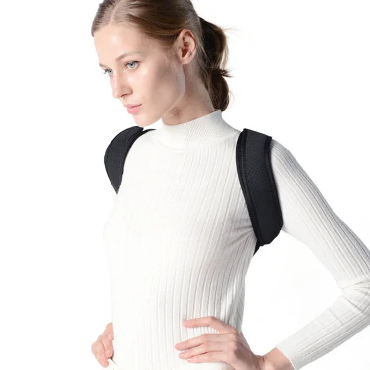 Sangle correctrice de dos invisible, réglable et respirante, avec bandoulière, taille unique