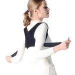 Sangle correctrice de dos invisible, réglable et respirante, avec bandoulière, taille unique