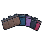 Sac de rangement latéral pour accoudoir de fauteuil roulant, sac de rangement suspendu pour voiture, violet, noir, marron, rouge vin, bleu foncé