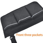 Sac de rangement latéral pour accoudoir de fauteuil roulant, sac de rangement suspendu pour voiture, violet, noir, marron, rouge vin, bleu foncé