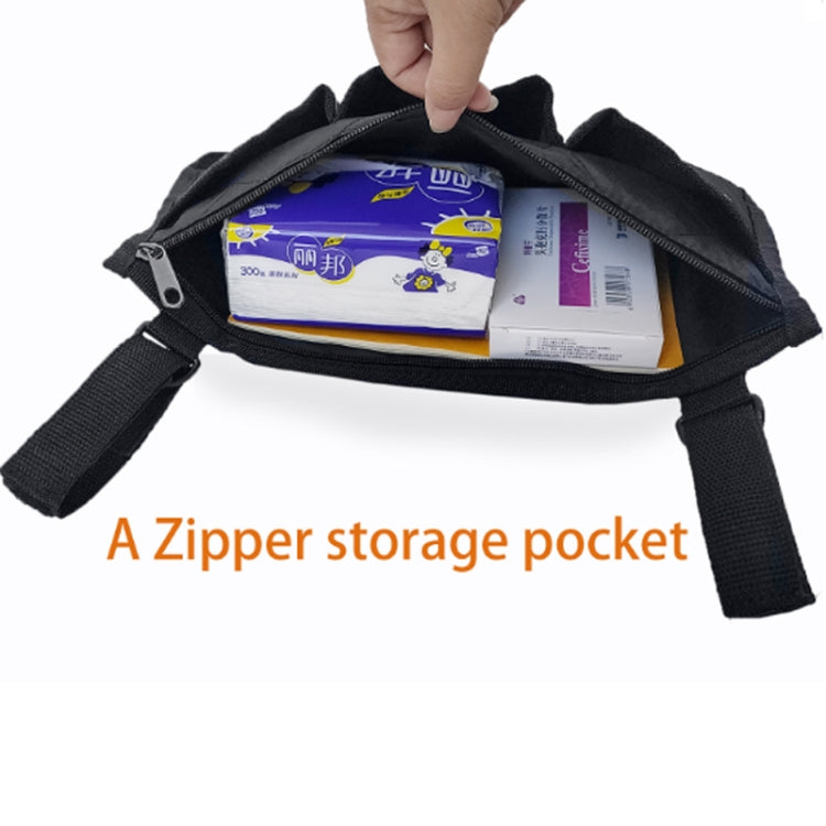 Sac de rangement latéral pour accoudoir de fauteuil roulant, sac de rangement suspendu pour voiture, violet, noir, marron, rouge vin, bleu foncé