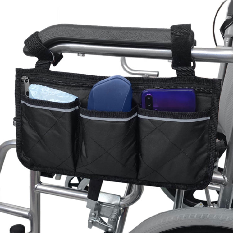 Sac de rangement latéral pour accoudoir de fauteuil roulant, sac de rangement suspendu pour voiture, violet, noir, marron, rouge vin, bleu foncé