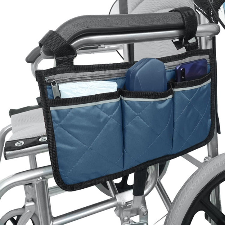 Sac de rangement latéral pour accoudoir de fauteuil roulant, sac de rangement suspendu pour voiture, violet, noir, marron, rouge vin, bleu foncé