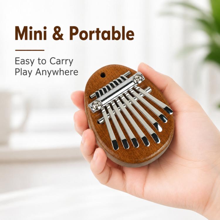Mini-instrument Carimba pour piano à pouce à 8 notes