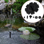 Fontaine flottante à pétales solaire Fontaine de jardin pour étang, Fontaine à pétales solaire